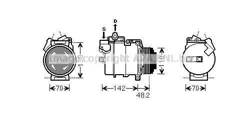 AVA QUALITY COOLING Kompresors, Gaisa kond. sistēma BWK386